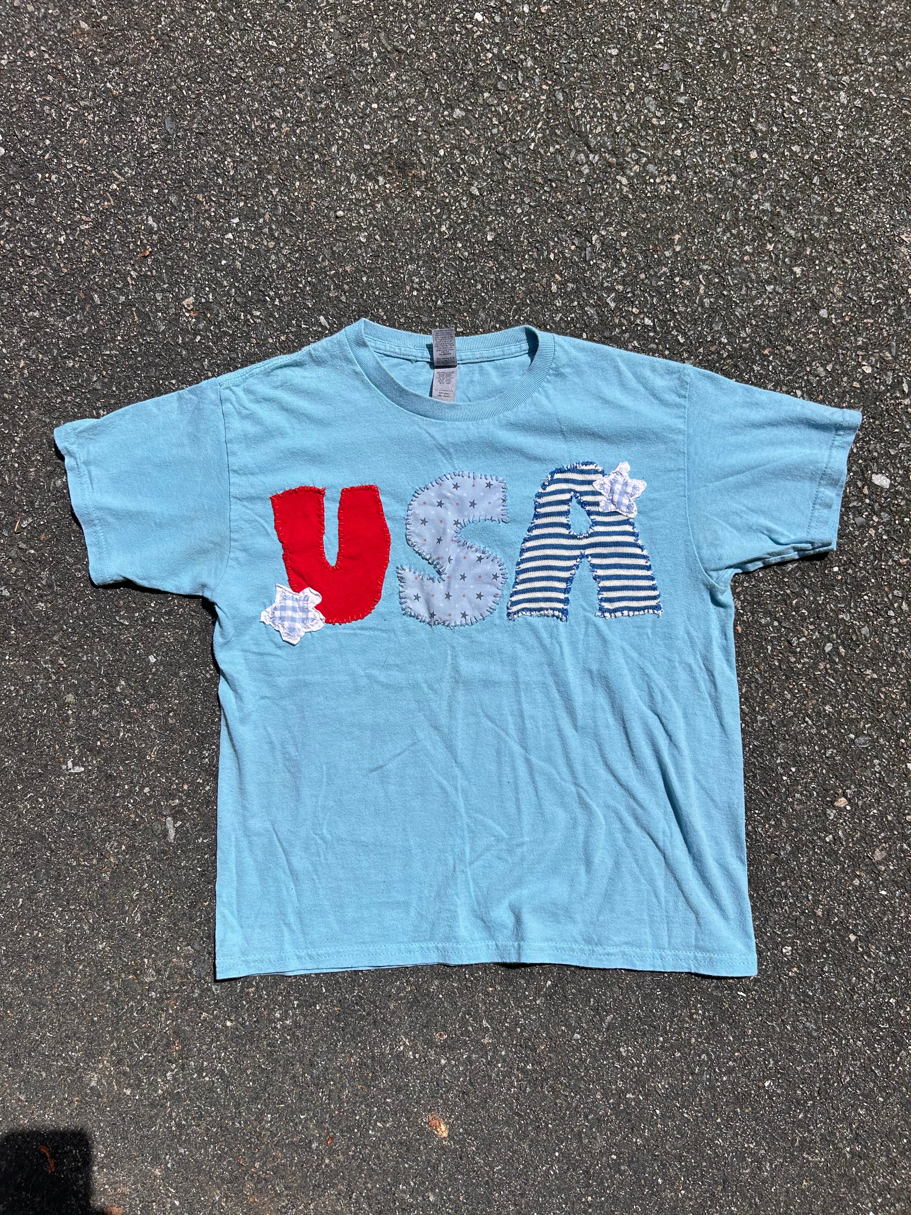 Upcycled USA tee