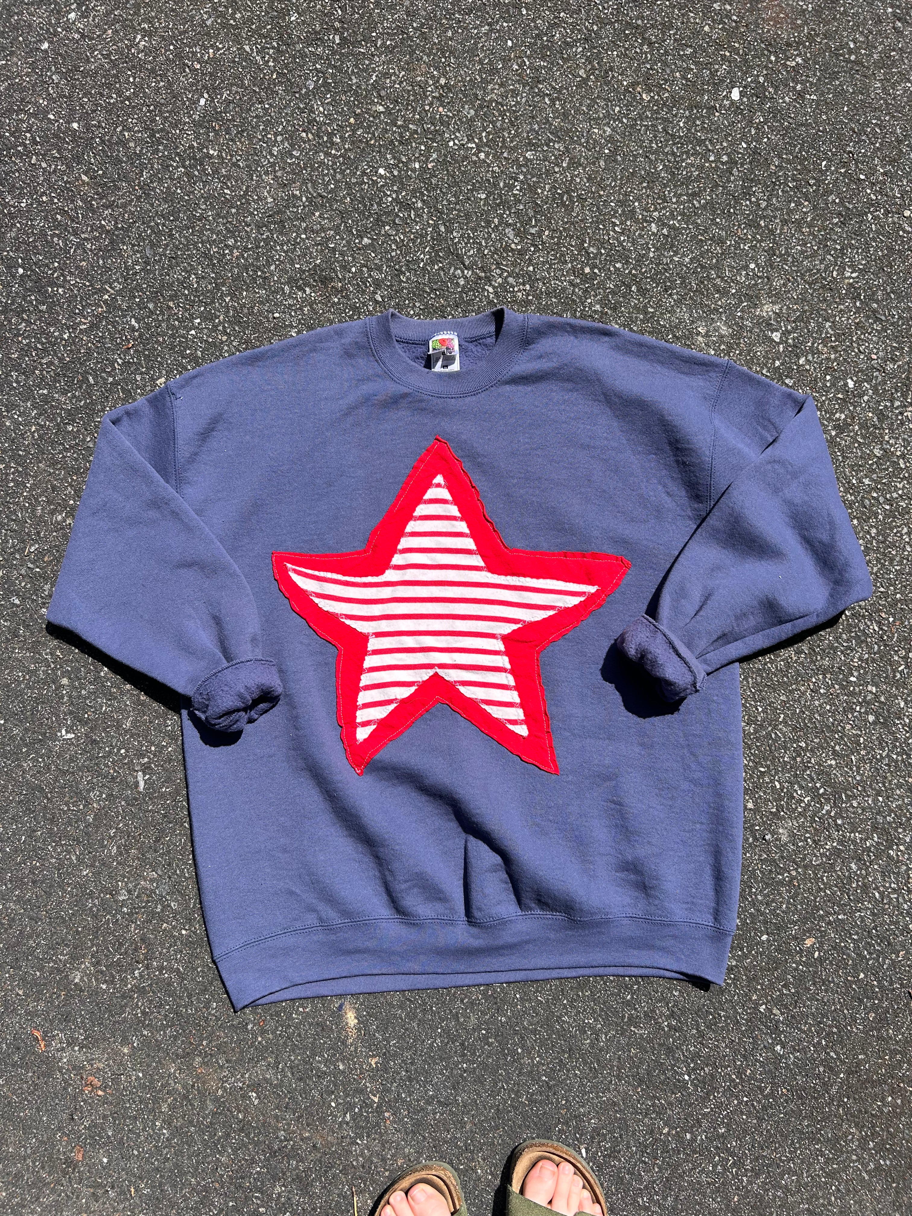 Upcycled Star Sweatshirt