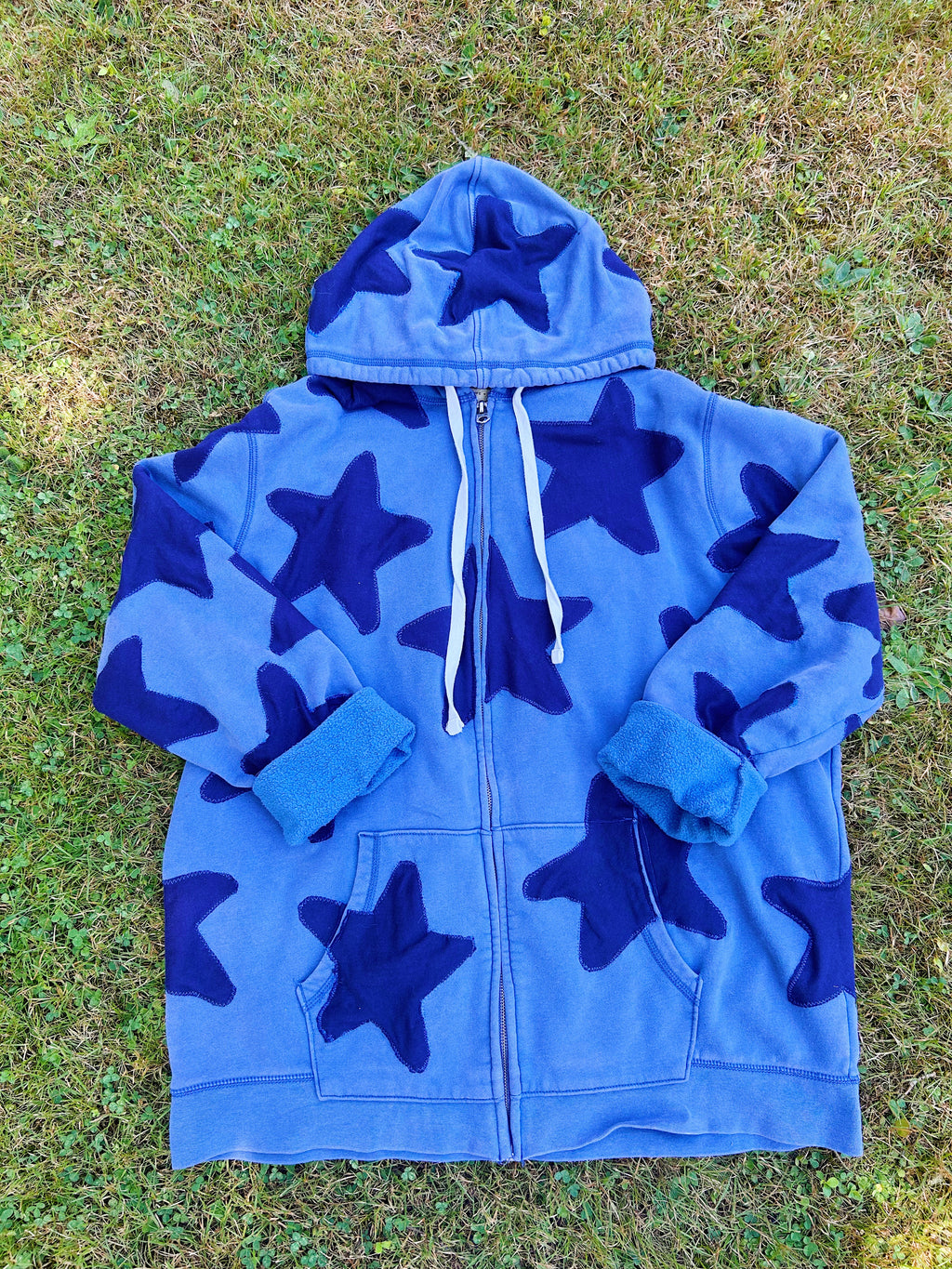 Star zip-up hoodie