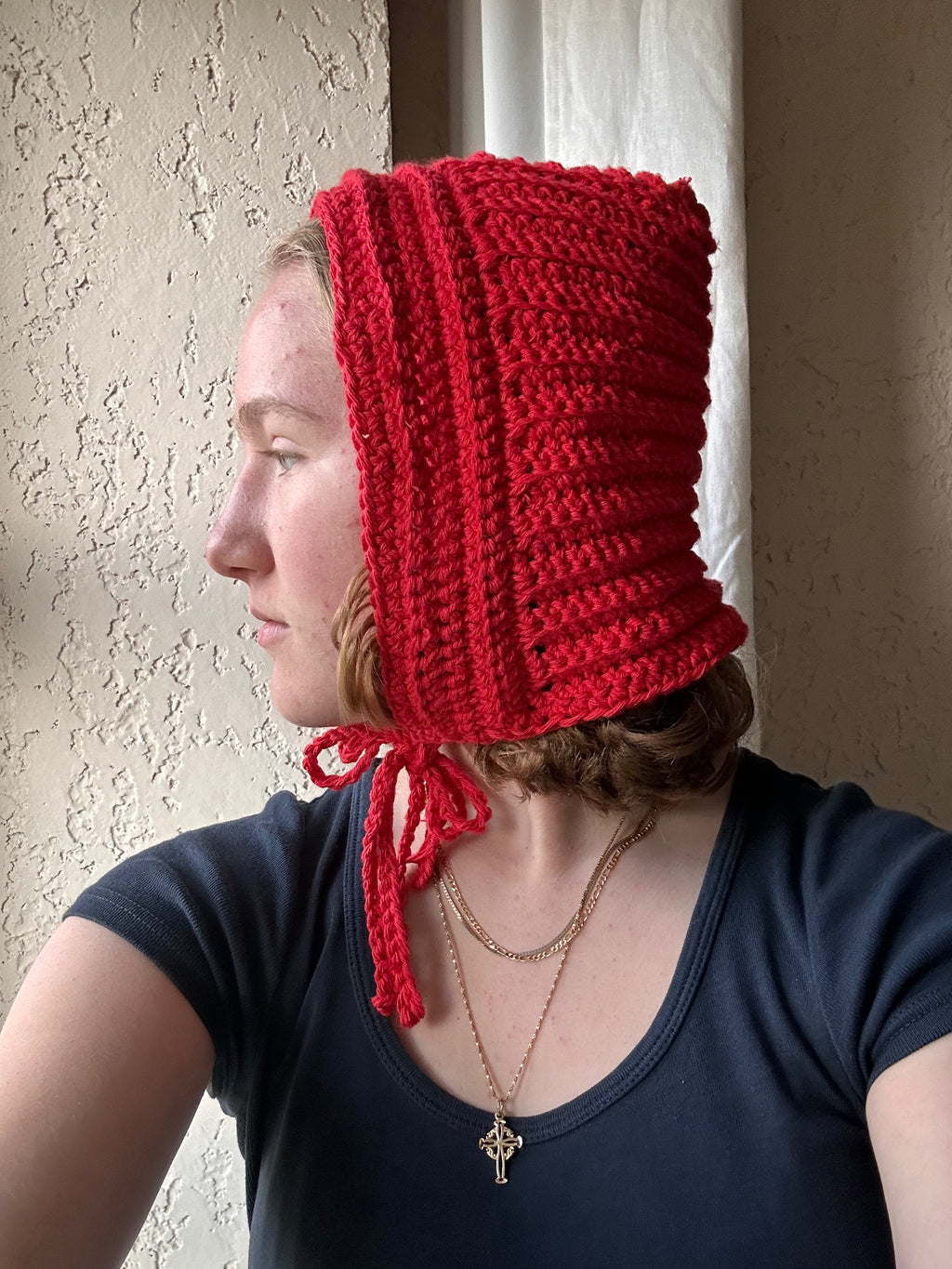 Crochet bonnet