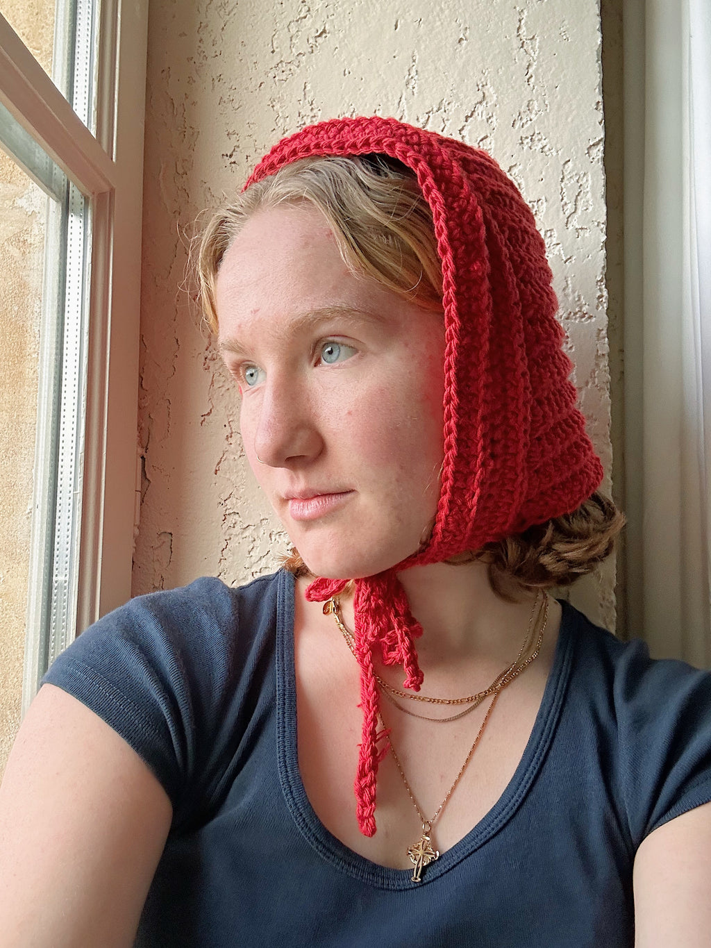 Crochet bonnet