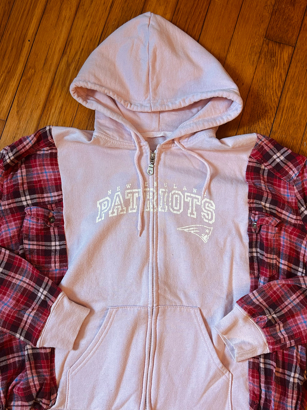 Upcycled Patriots zip-up